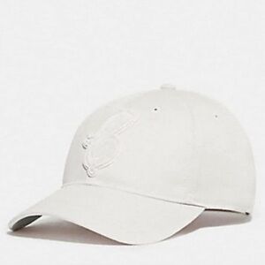 Coach Varsity C Patch Hat One Size Chalk White